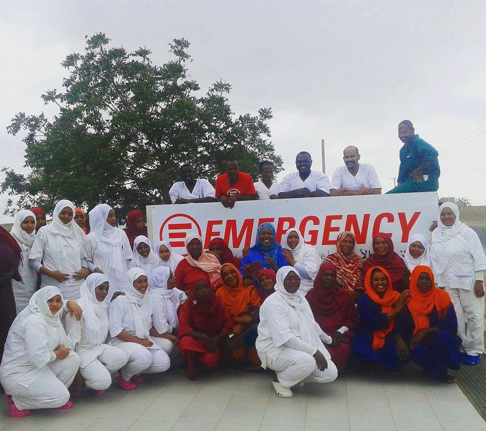 The staff of the Paediatric Centre in Port Sudan